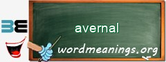 WordMeaning blackboard for avernal